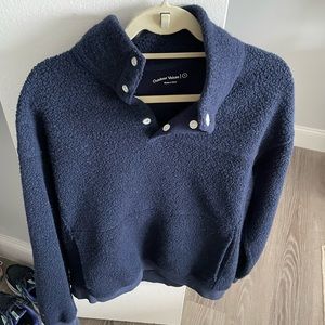 Outdoor voice Sherpa fleece pullover - navy